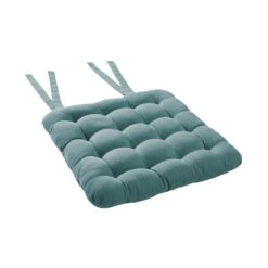 Stuhlkissen Mit Bändchen L 35 X B 37cm SOLID In Türkis 6 Stuhlkissen Mit Bändchen L 35 X B 37cm SOLID In Türkis -Dekor Haus Geschäft butlers stuhlkissen mit bandchen l 35 x b 37cm solid in turkis 2