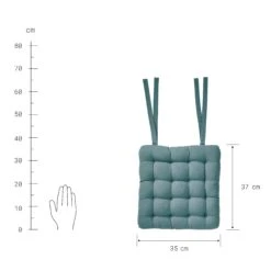 Stuhlkissen Mit Bändchen L 35 X B 37cm SOLID In Türkis 7 Stuhlkissen Mit Bändchen L 35 X B 37cm SOLID In Türkis -Dekor Haus Geschäft butlers stuhlkissen mit bandchen l 35 x b 37cm solid in turkis 3