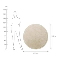 Teppich Hochflor Mit Makramé Ø120cm BOHO LOUNGE In Beige -Dekor Haus Geschäft butlers teppich hochflor mit makrame o120cm boho lounge in beige 3