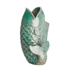 Vase Höhe 26cm KOI In Salbei -Dekor Haus Geschäft butlers vase hohe 26cm koi in salbei 2