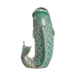 Vase Höhe 26cm KOI In Salbei -Dekor Haus Geschäft butlers vase hohe 26cm koi in salbei 4