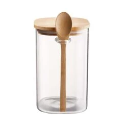 Vorratsglas-Set 2-tlg. COMPOSITION In Transparent-Natur -Dekor Haus Geschäft butlers vorratsglas set 2 tlg composition in transparent natur 4