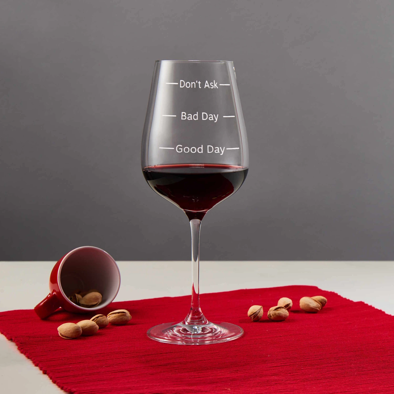 Weinglas 480 Ml DON`T ASK In Transparent 2 Weinglas 480 Ml DON`T ASK In Transparent – Bild 2