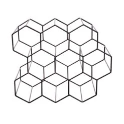 Weinregal Für 9 Flaschen L 36 X H 30cm CUBICLE In Schwarz -Dekor Haus Geschäft butlers weinregal fur 9 flaschen l 36 x h 30cm cubicle in schwarz 2