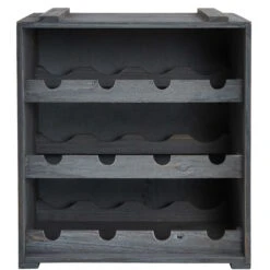 Weinregal VINOTHEK In Hellgrau -Dekor Haus Geschäft butlers weinregal vinothek in hellgrau 4