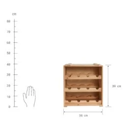 Weinregal VINOTHEK In Natur -Dekor Haus Geschäft butlers weinregal vinothek in natur 3
